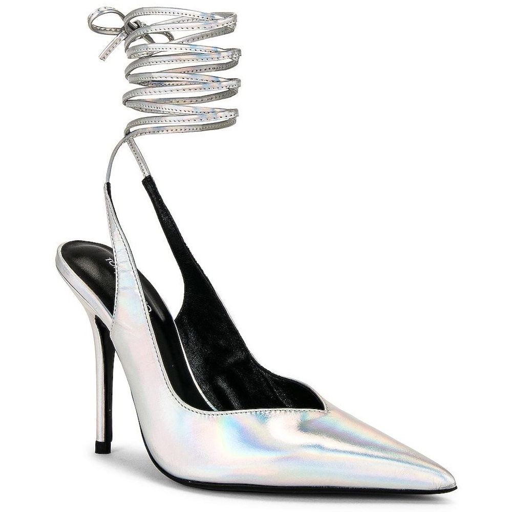 Tony Bianco Glint Heel Metalic Silver
